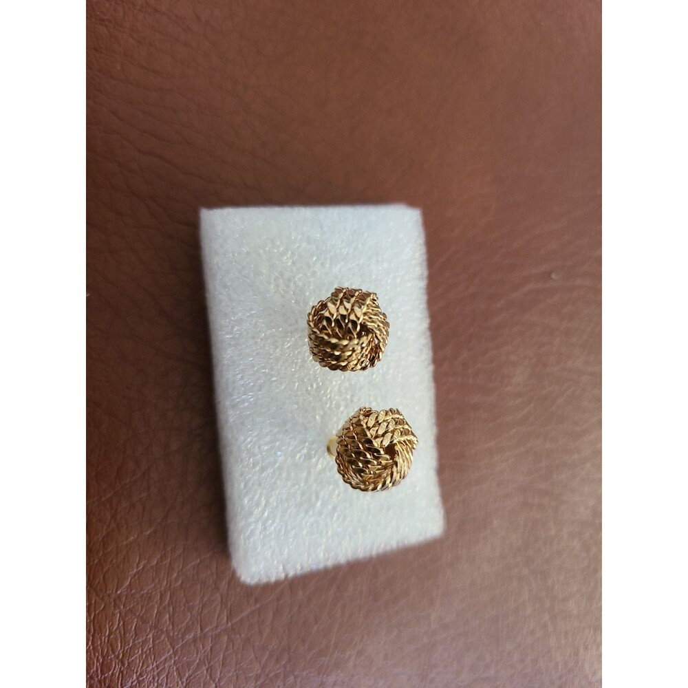 Vintage Napier "Love Knot" Gold Earrings